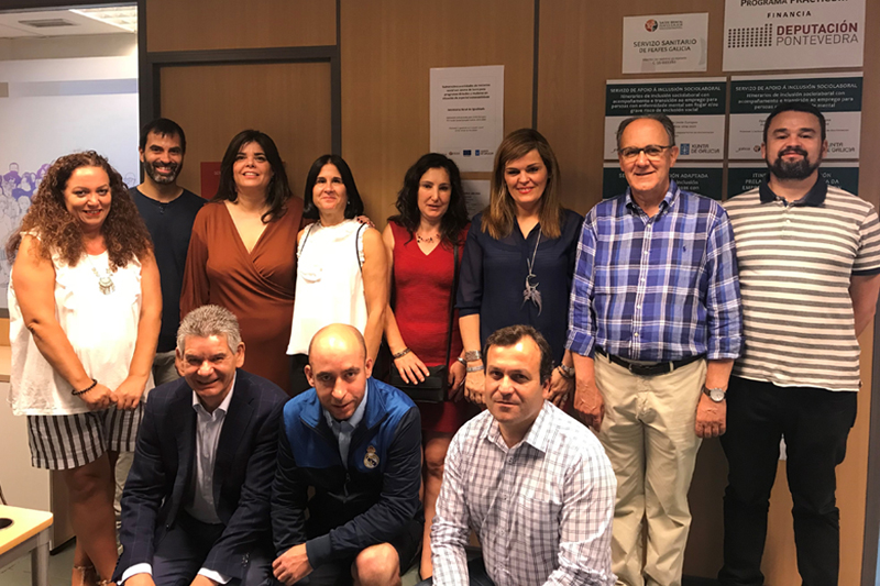 A Deputación de Pontevedra visita Saúde Mental FEAFES Galicia